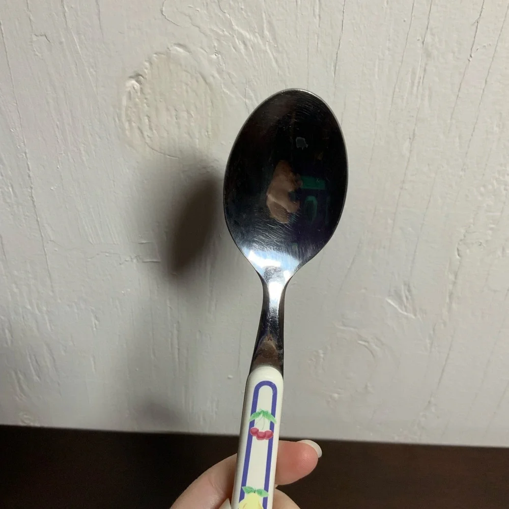 Pfaltzgraff Hopscotch Fruit Teaspoon Silverware Flatware Farmhouse
